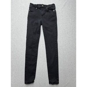 AGOLDE Jeans Womens 25 Black Mid Rise Skinny Slim Stretch Denim Pants 25x30